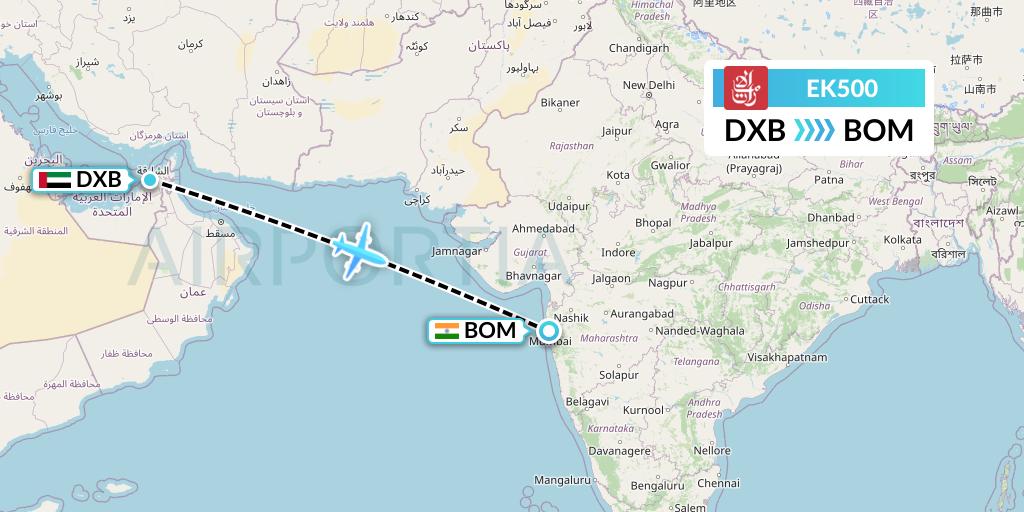 dubai to mumbai flight duration