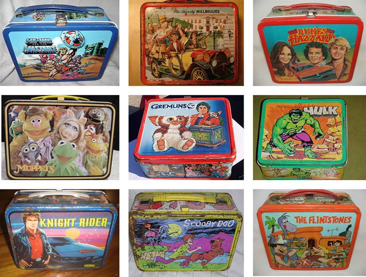 vintage metal lunch boxes