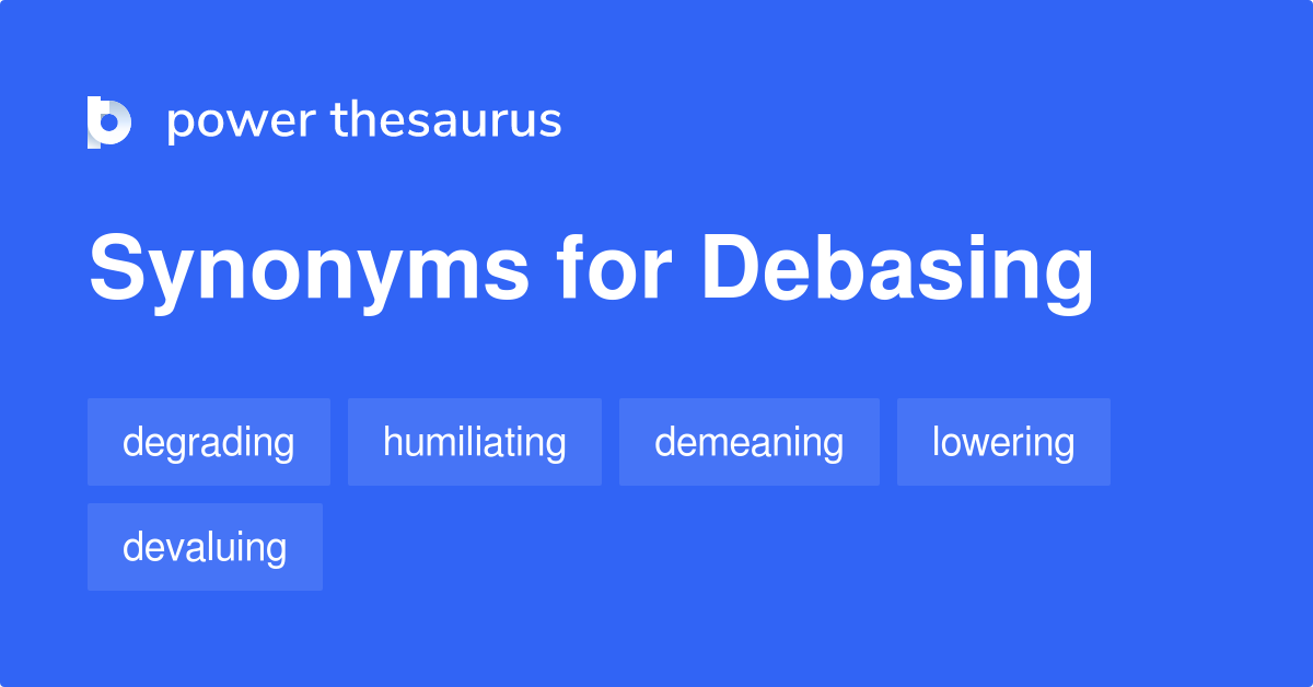 debased synonym