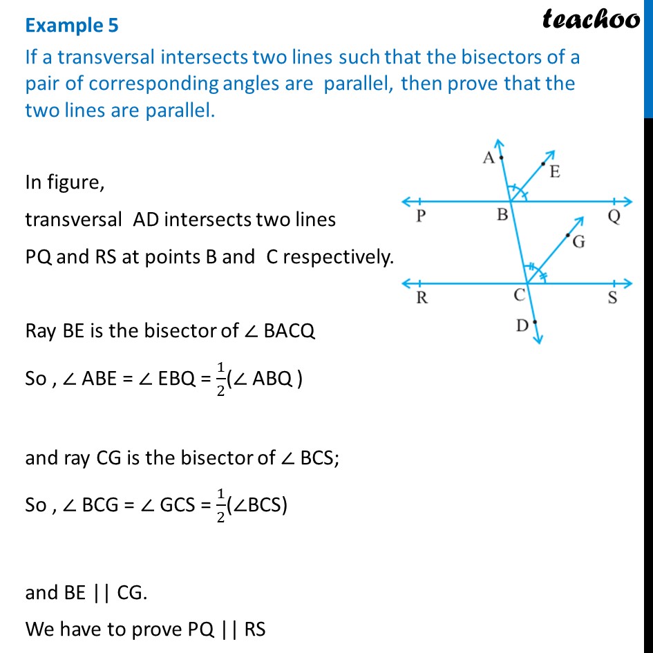 if a transversal intersects two lines