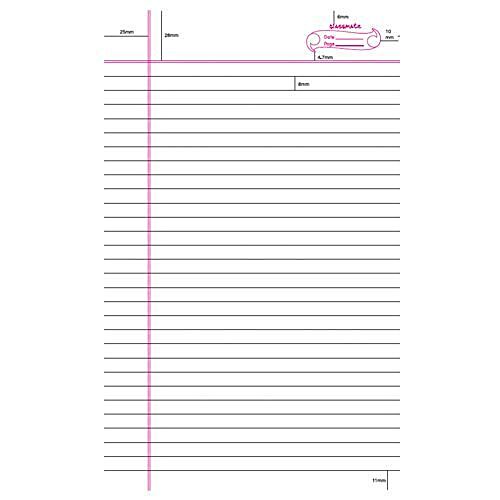 single line long notebook