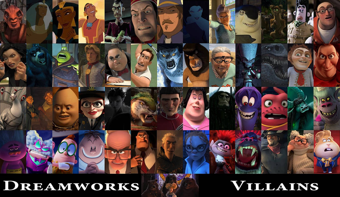 dreamworks villians