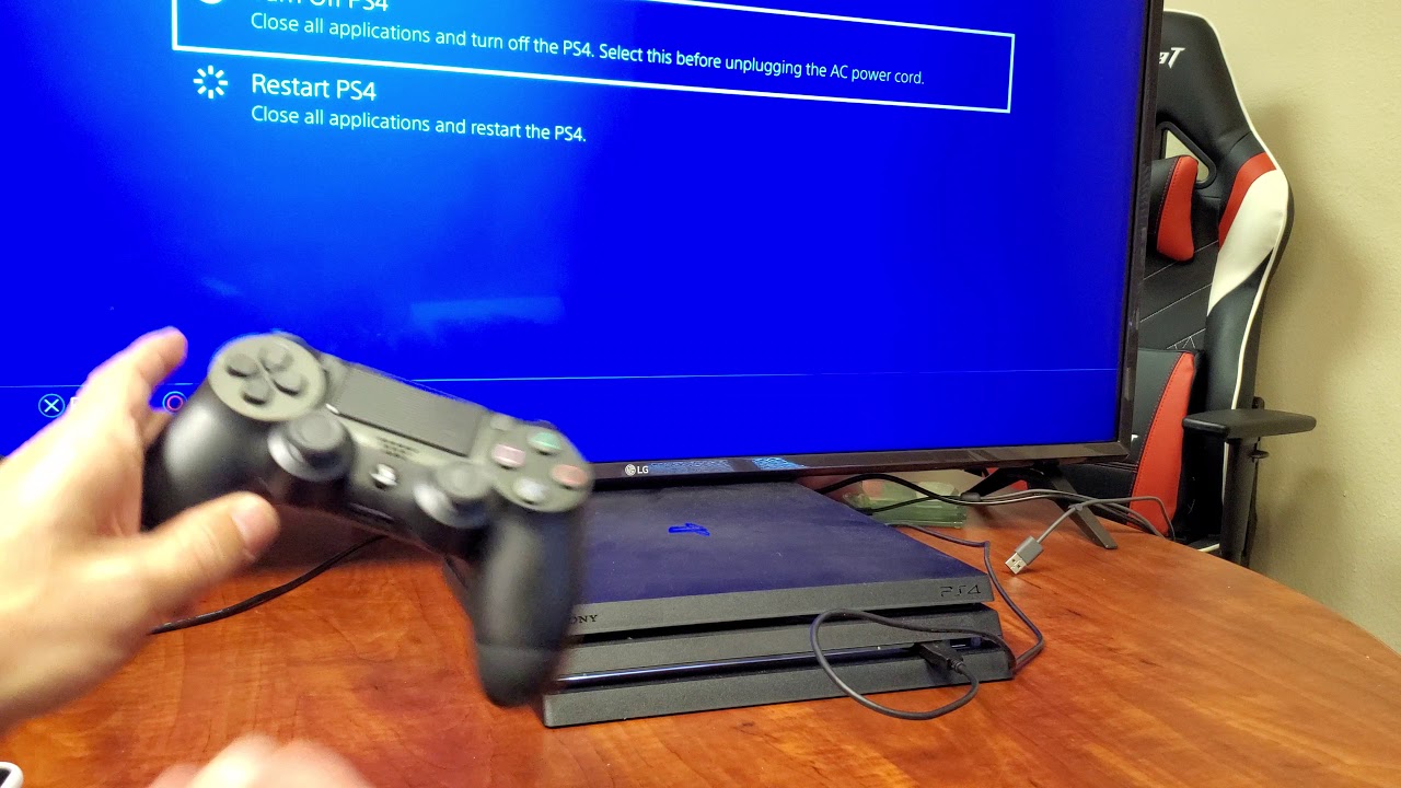 how to turn a ps4 on