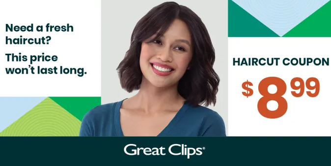 $8.99 great clips coupon