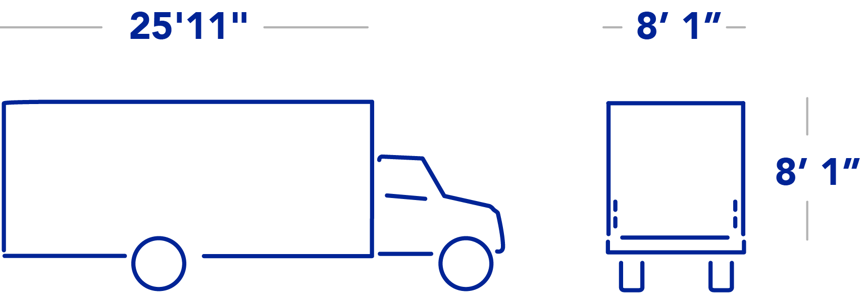 26 straight truck dimensions