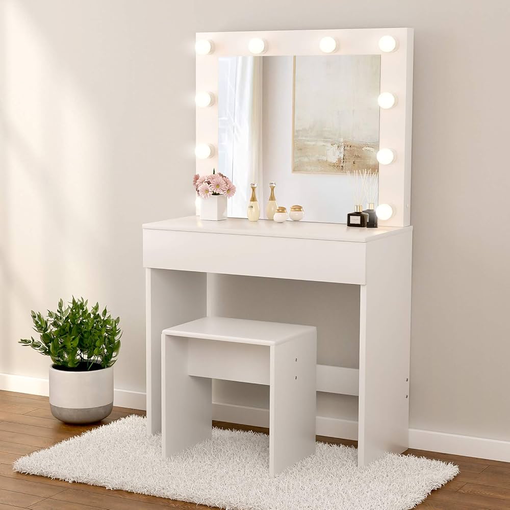 led dressing table