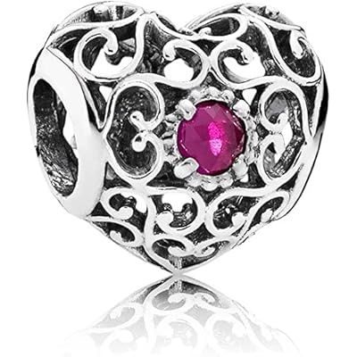 pandora heart birthstone charm