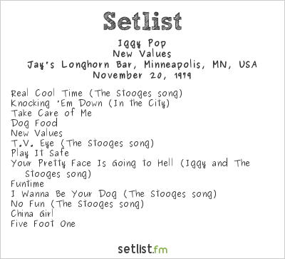 iggy pop setlist