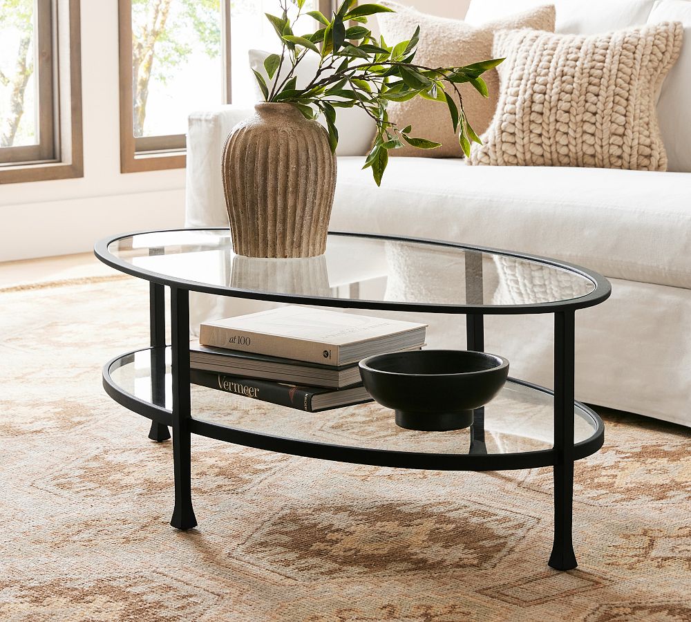 oval glass coffee table canada