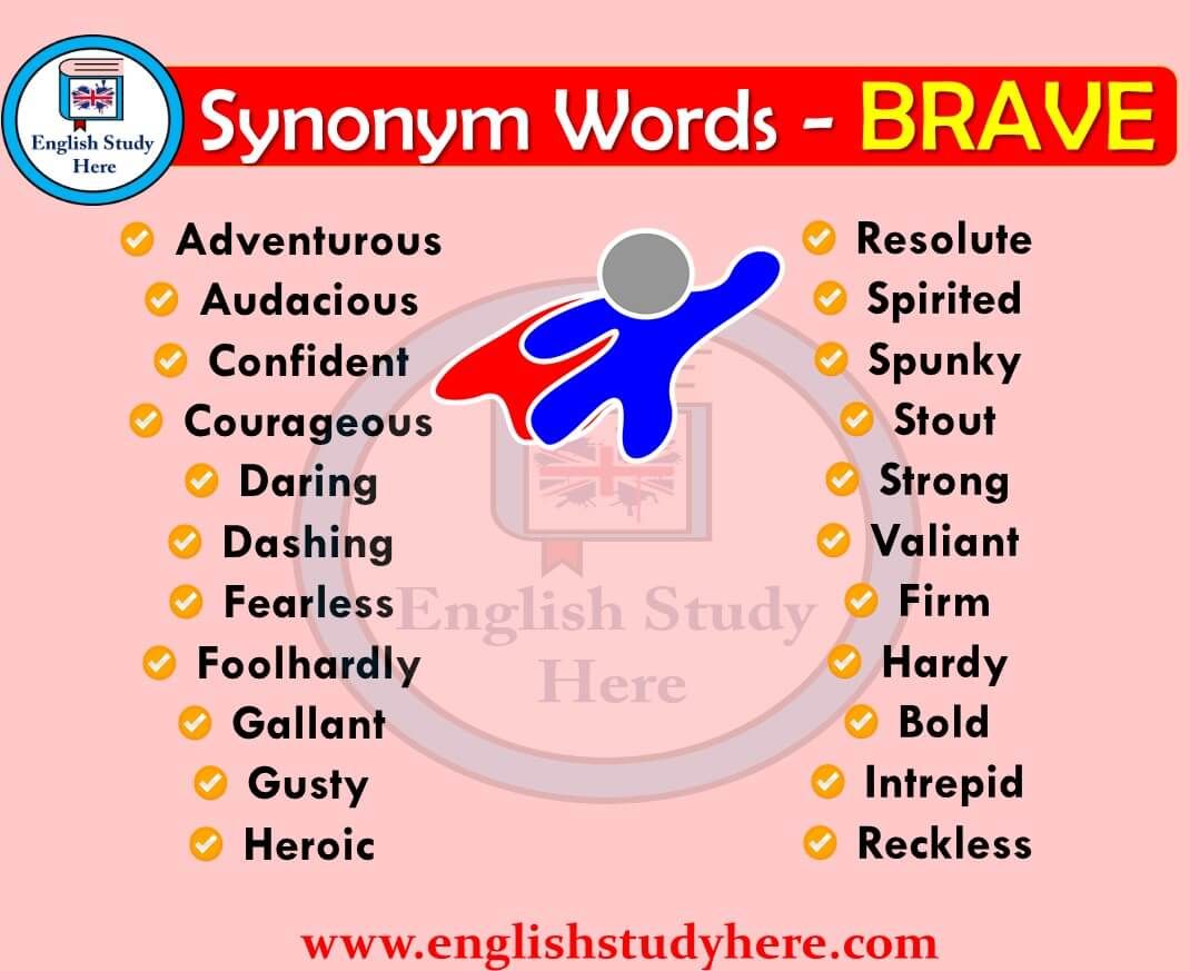 brave synonyms in english