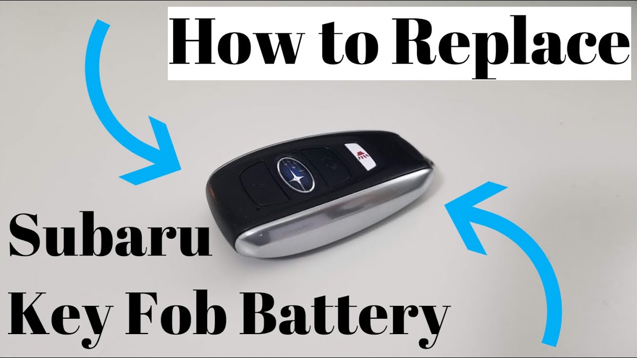 replacing battery subaru key fob