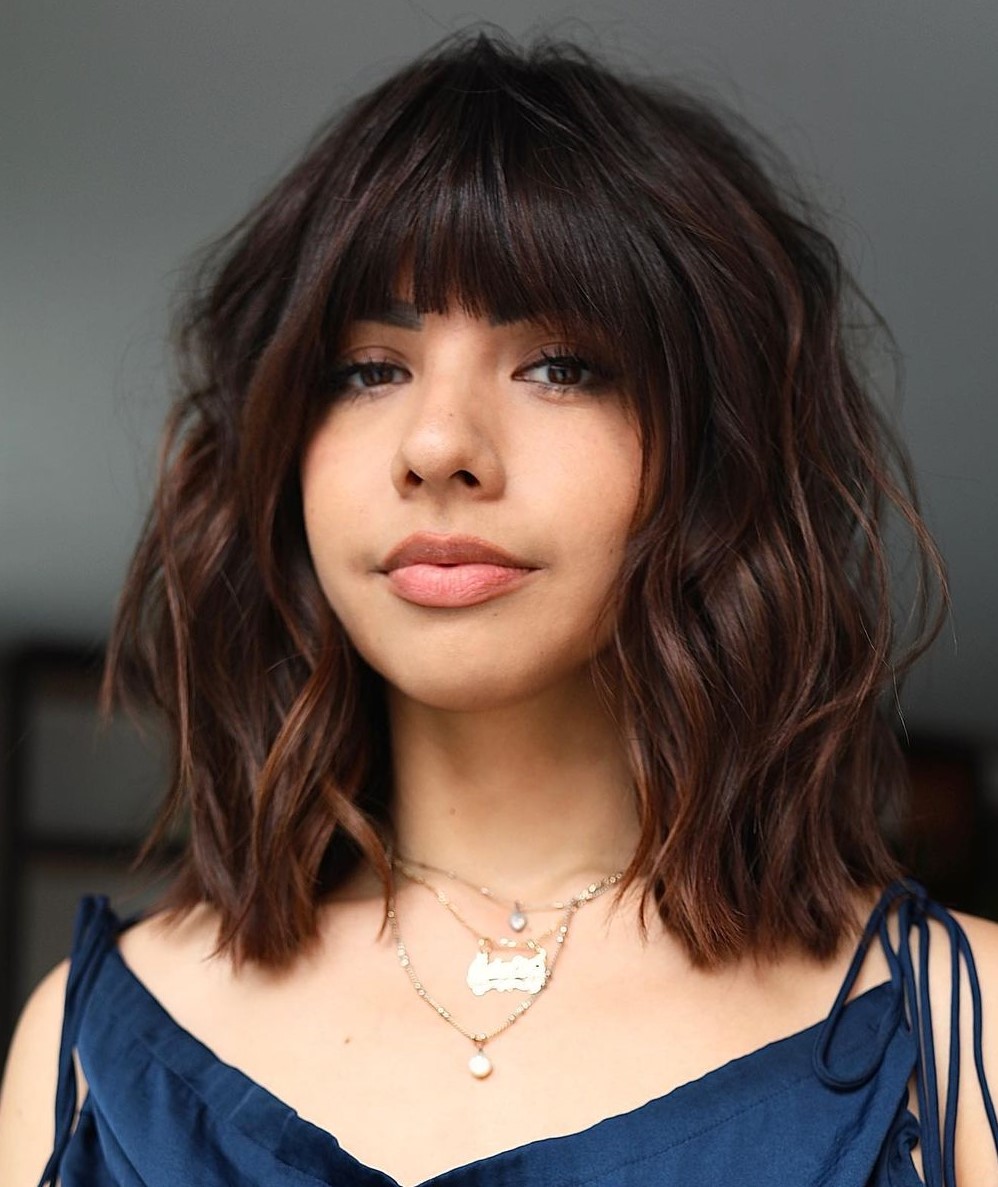 haircuts for medium hair with bangs