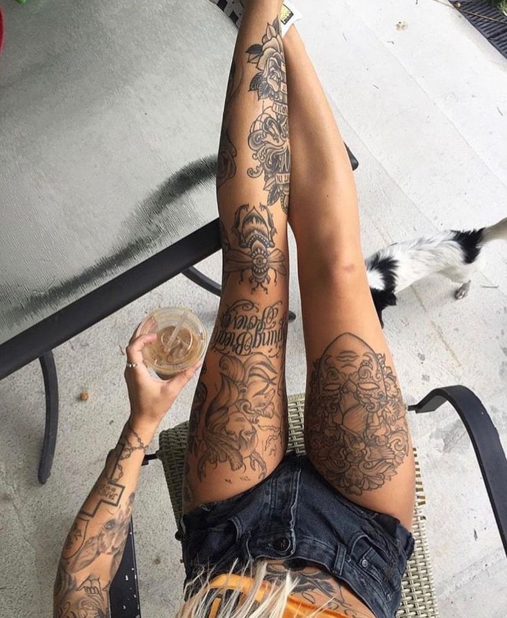 cuisse tattoo