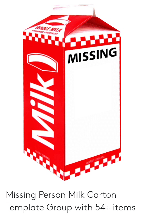 missing milk carton generator