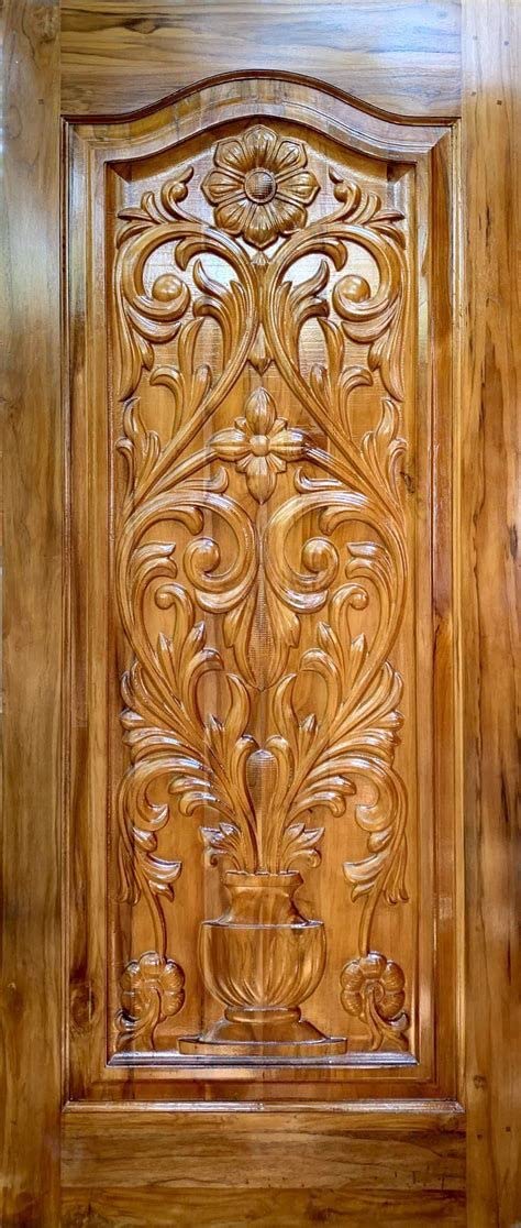 wood carving main door