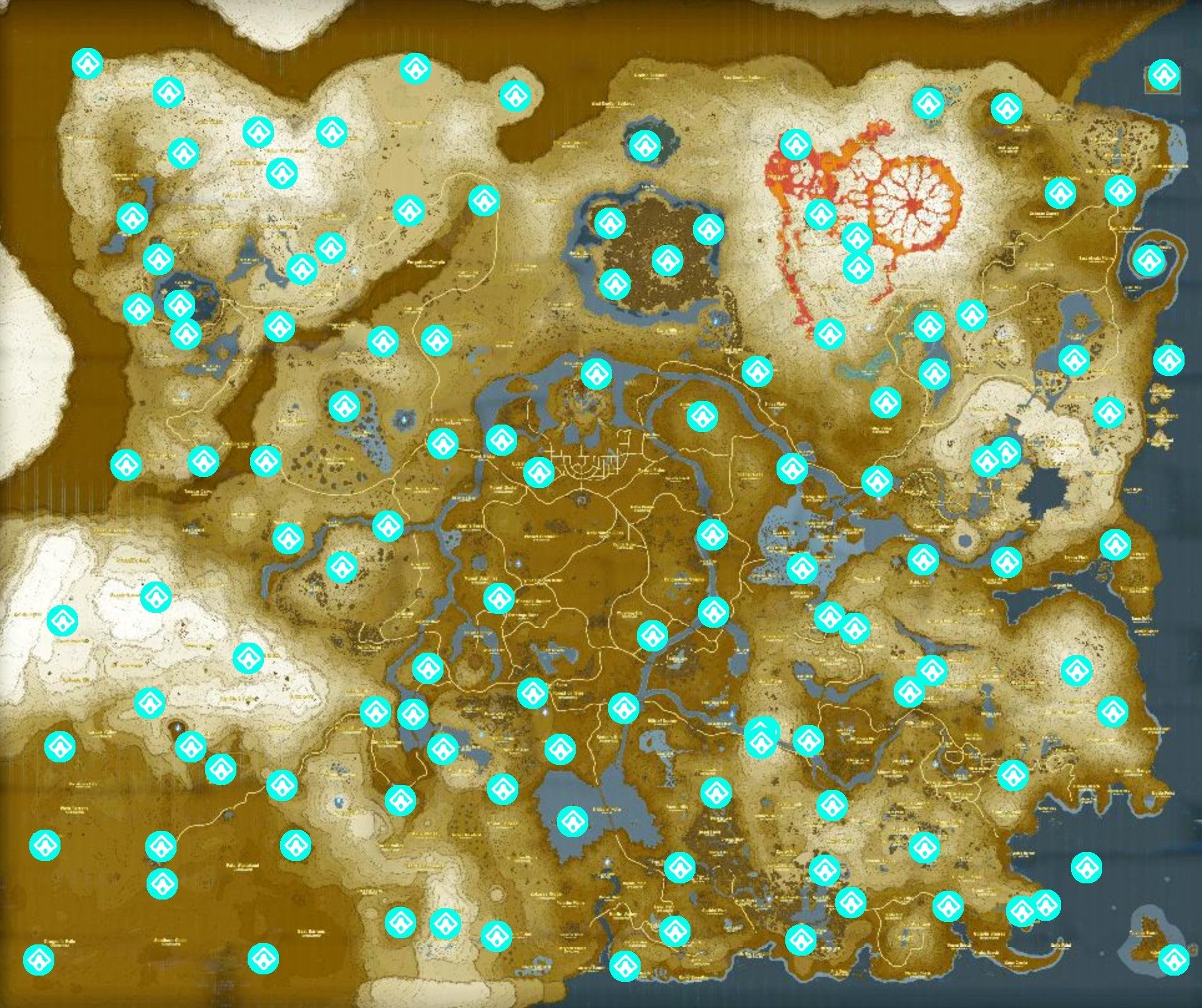 all shrine locations in breath of the wild