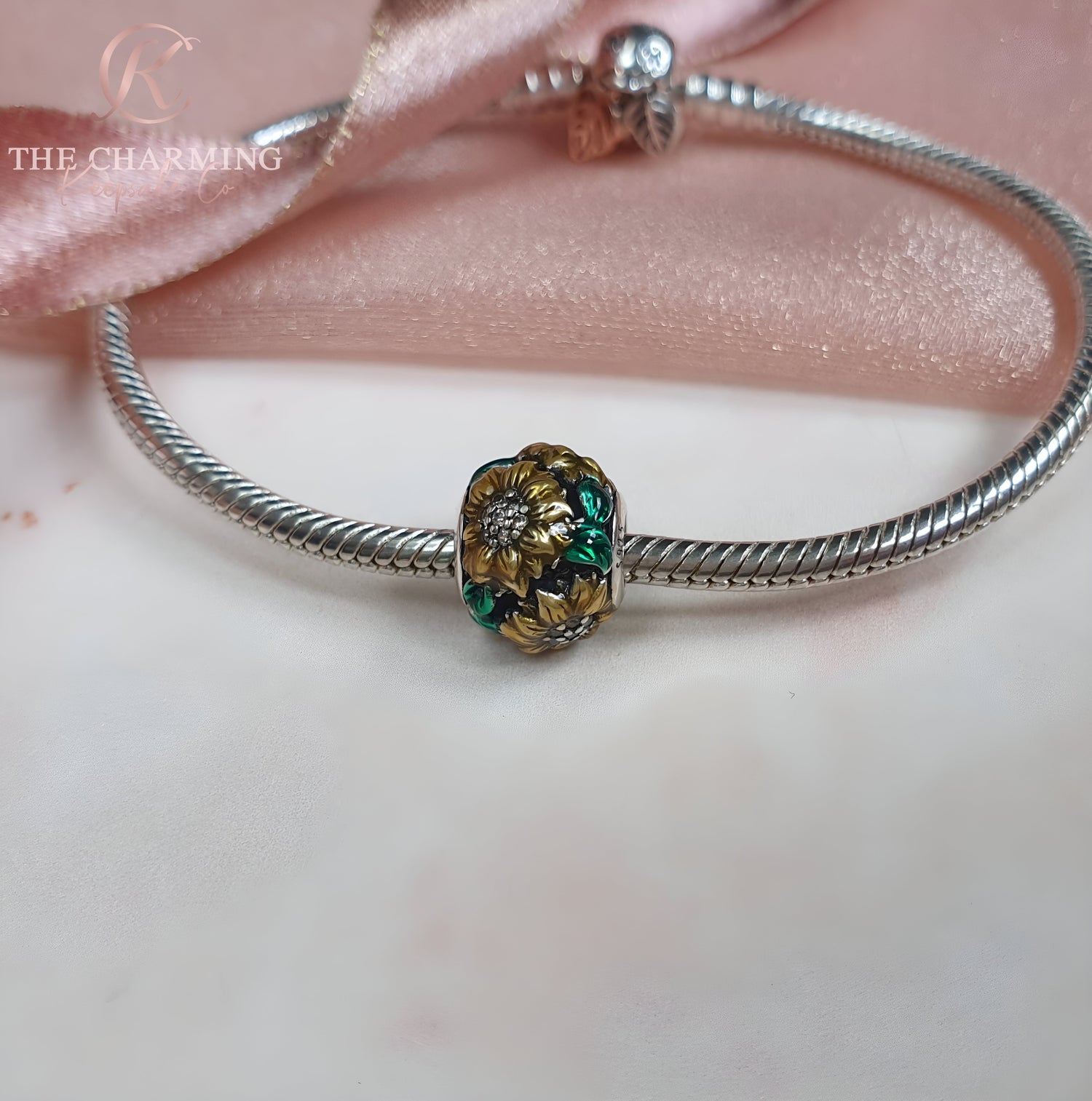 pandora sunflower charm