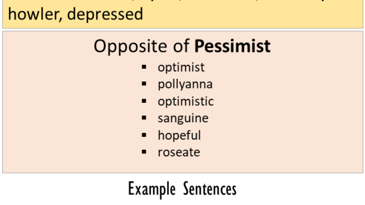 pessimistic antonym