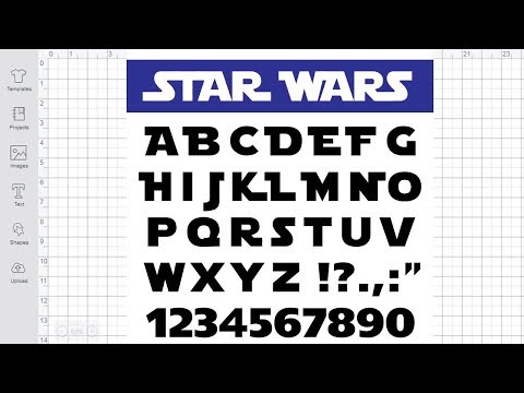 star wars cricut font