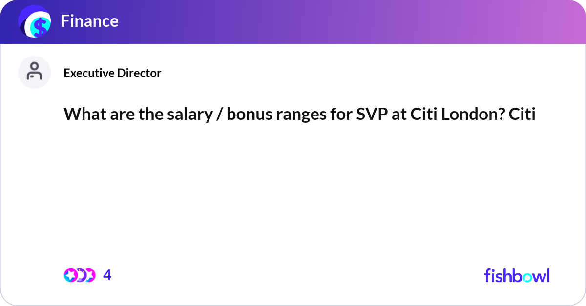 citibank svp salary london