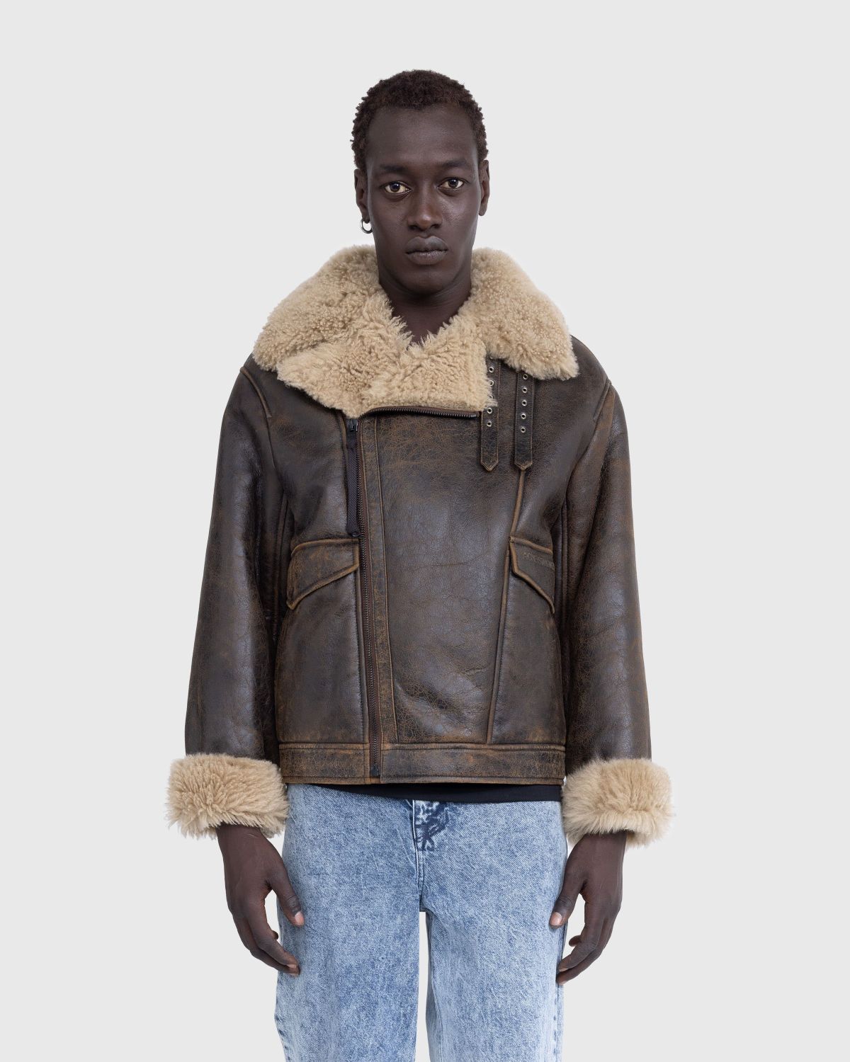 acne jacket shearling