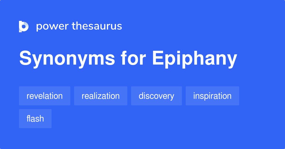 synonyms for epiphany