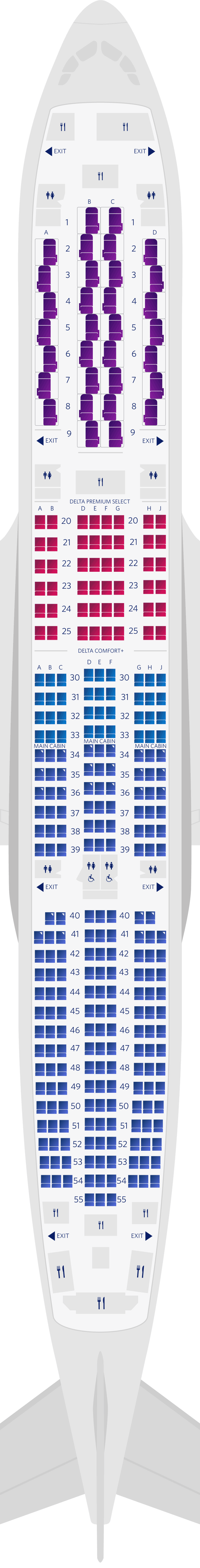 a350-900 seat map