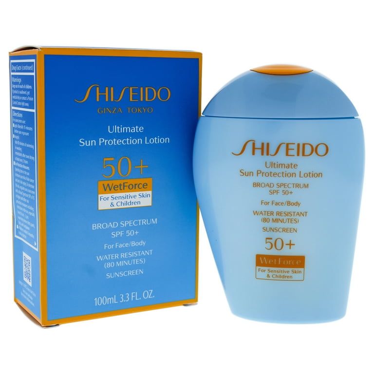 shiseido sun 50 lotion sensitive face and body