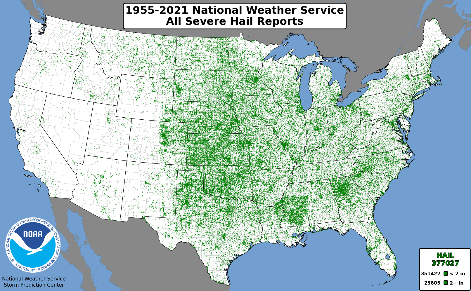 national weather service hail reports