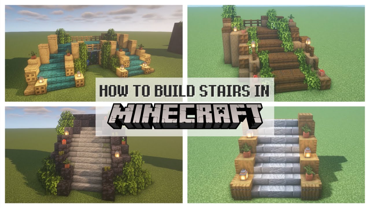 how to make stairs in minecraft