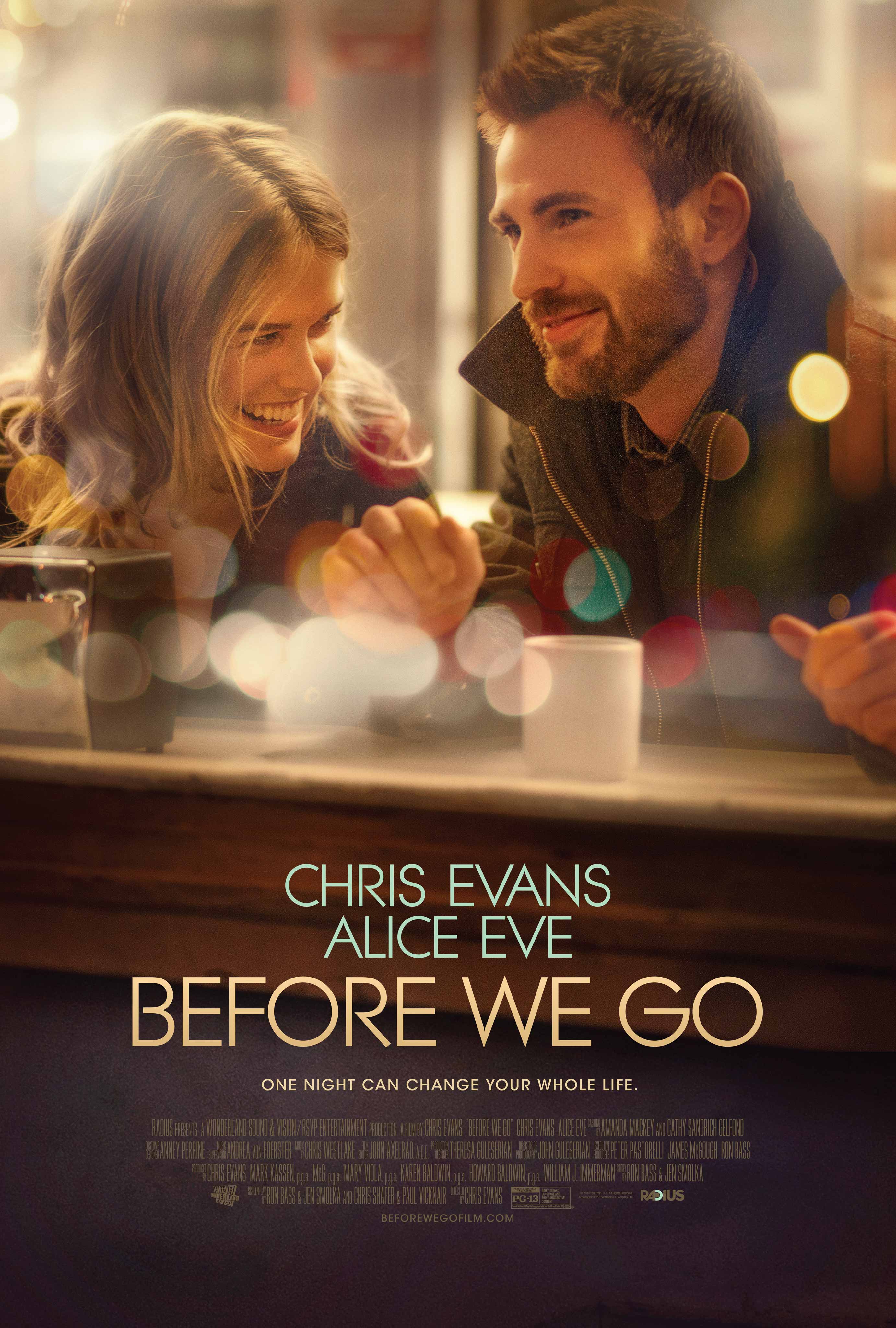 chris evans romantic movies list