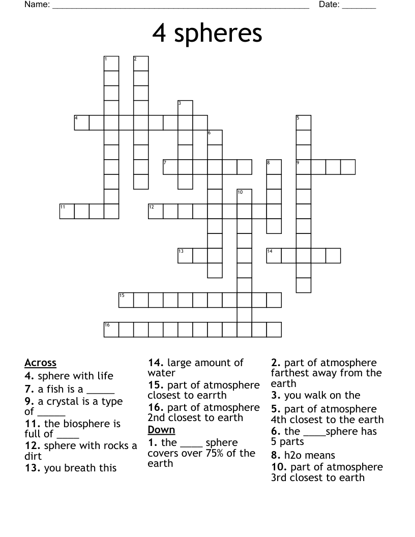 crossword sphere