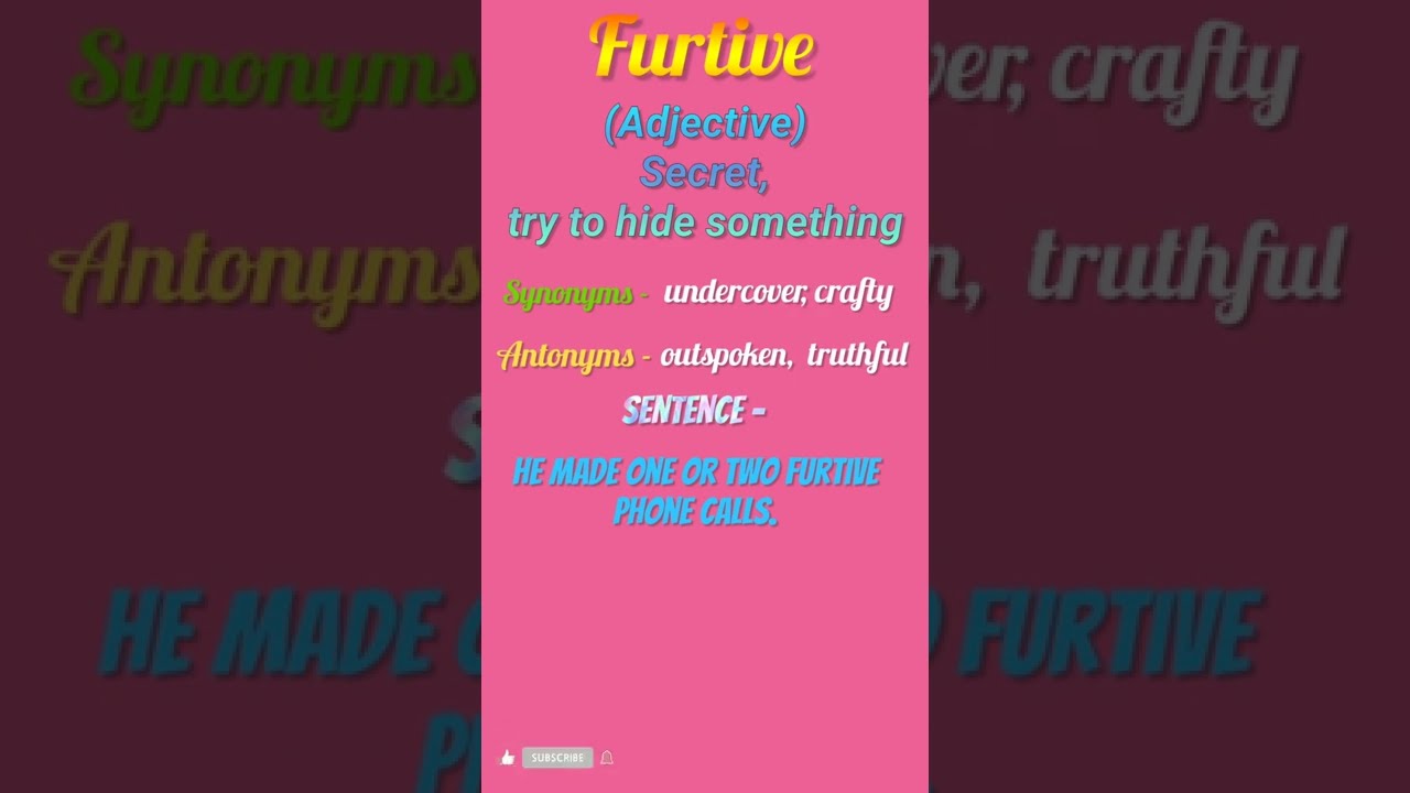 furtive synonym