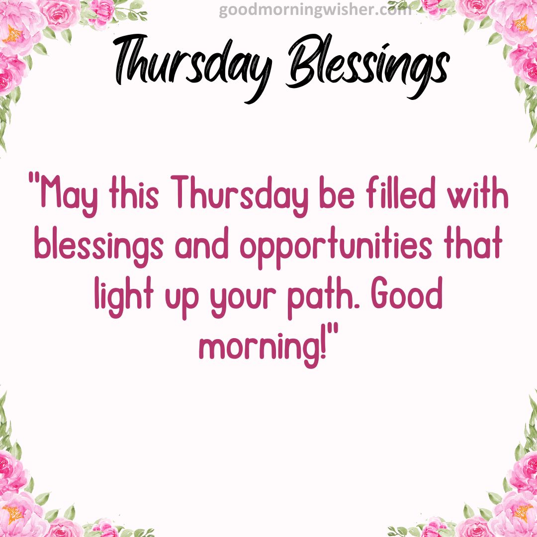 thursday blessings images