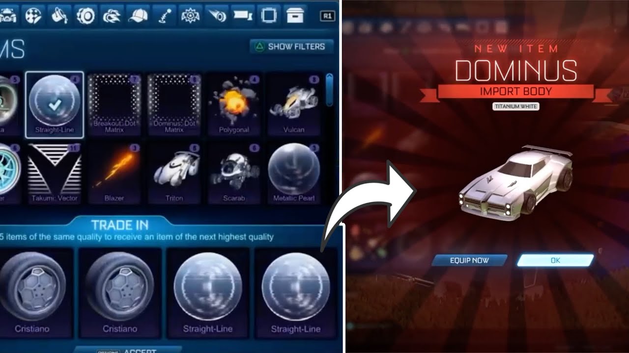 rocket league trade