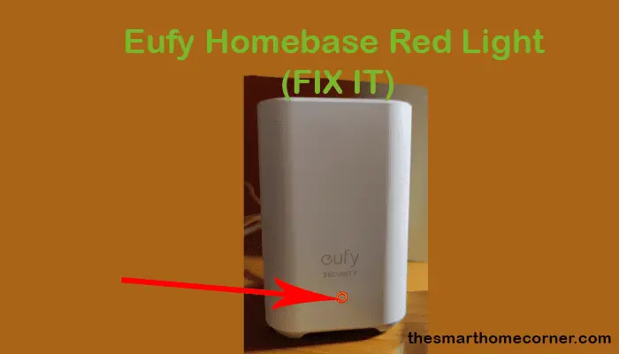 red light on eufy