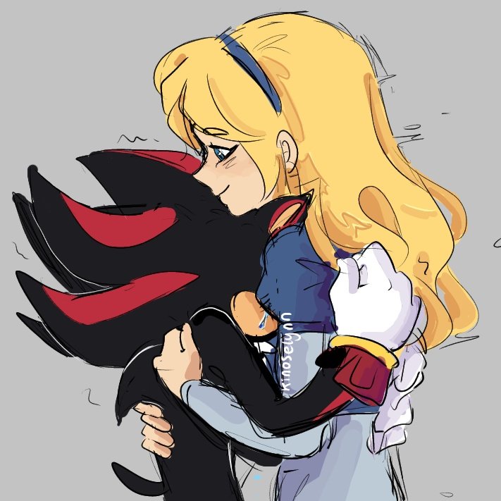 maria and shadow the hedgehog