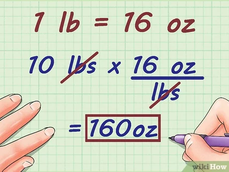 calculate ounces to pounds