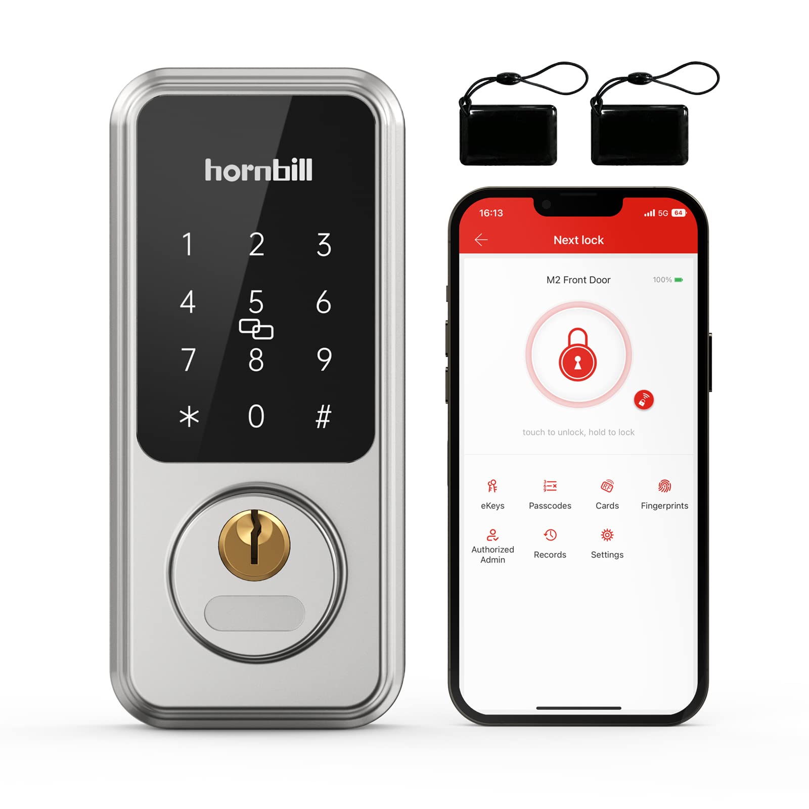 how to lock hornbill smart lock