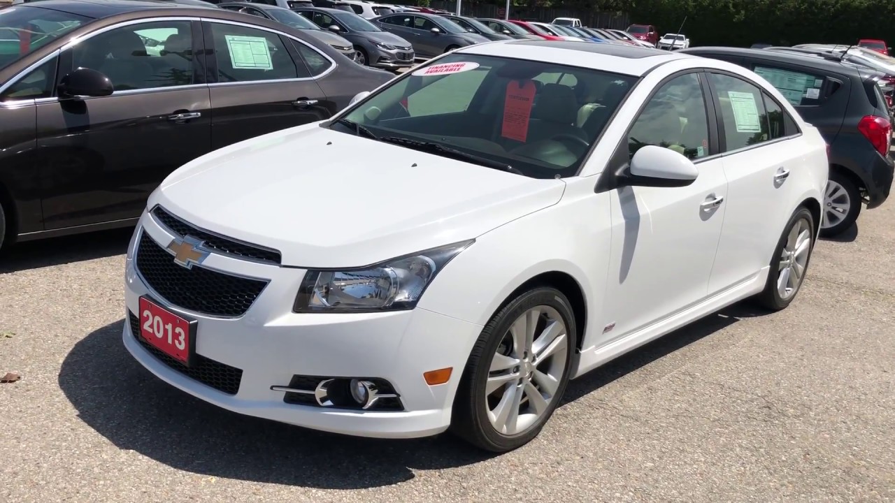 white 2013 chevy cruze