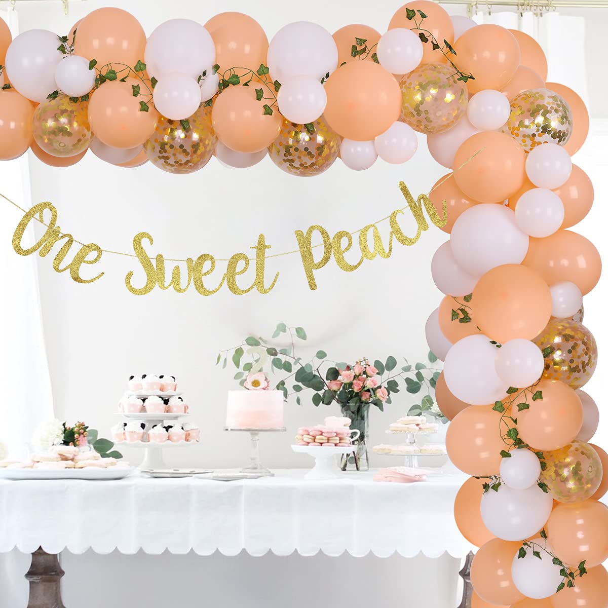 one sweet peach birthday decorations