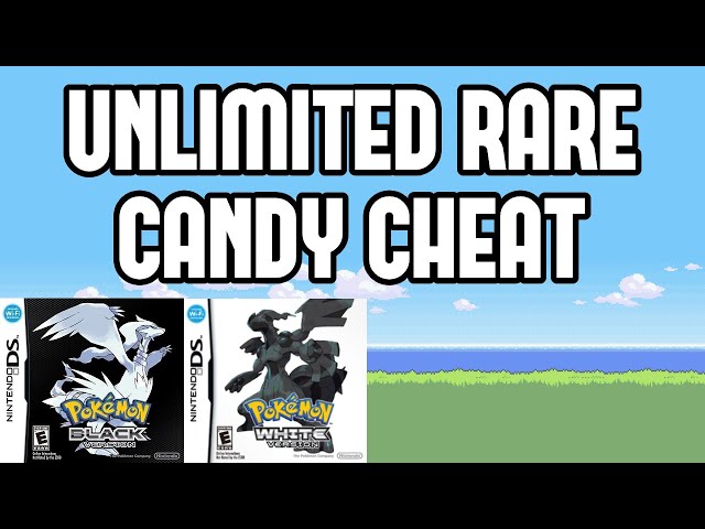 rare candy pokemon black cheat