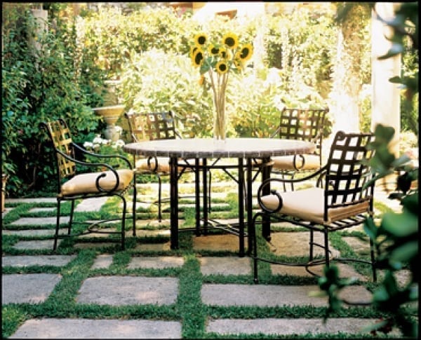 wrought iron patio set