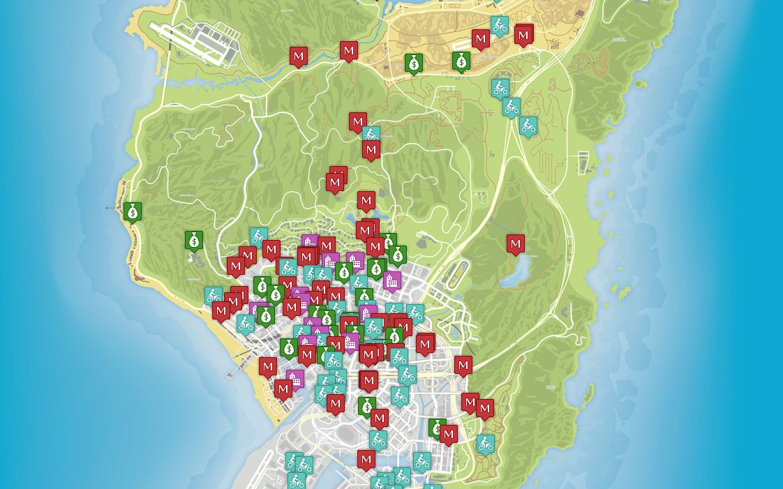 gta 5 interactive map