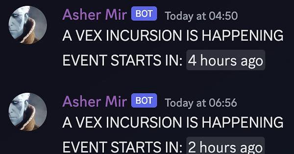 vex incursion discord