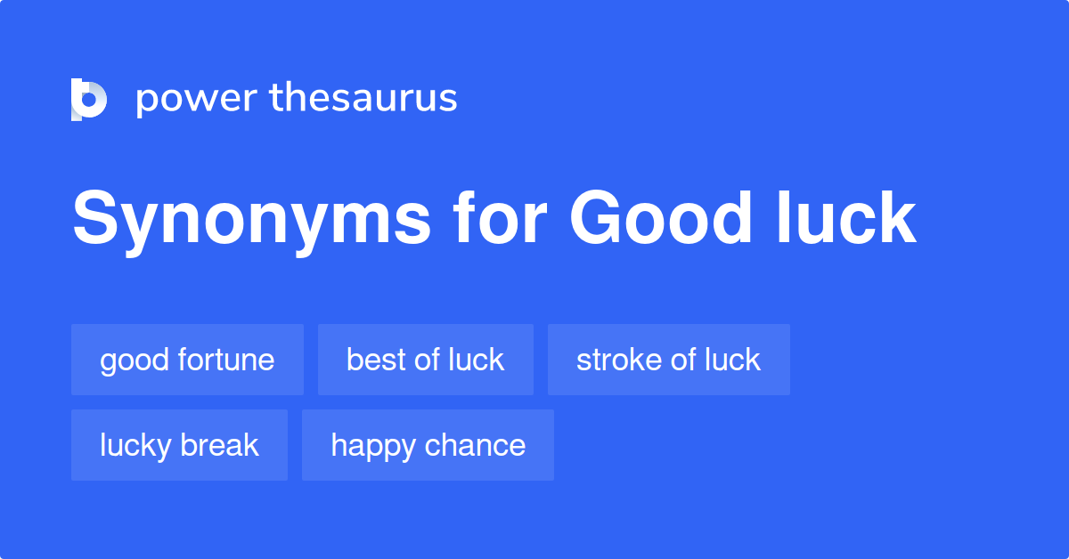 good luck thesaurus