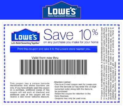 lowes ca promo code