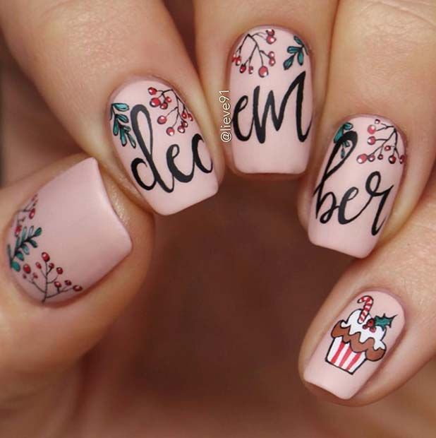 december birthday nail ideas