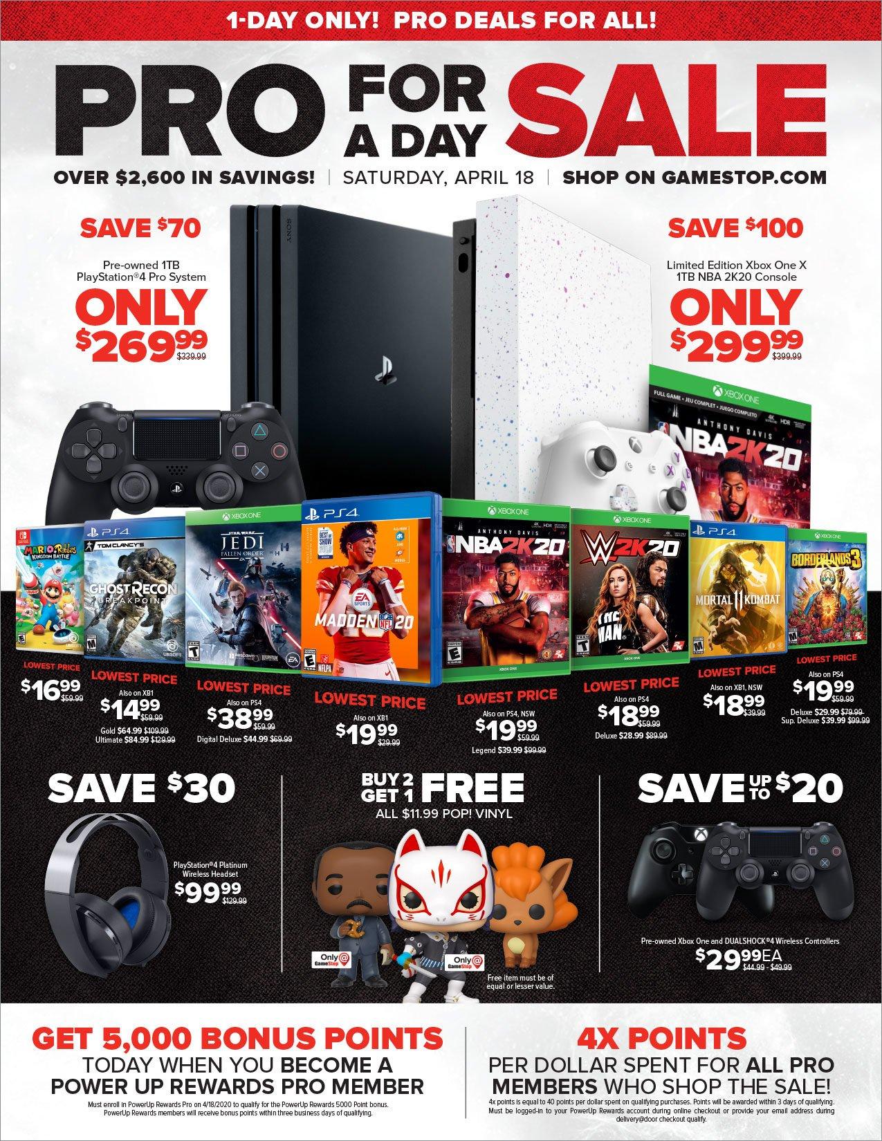 gamestop pro cost