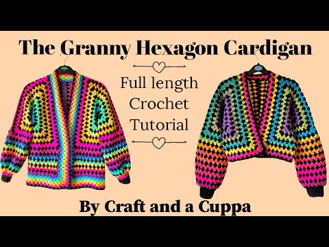 how to crochet a hexagon cardigan